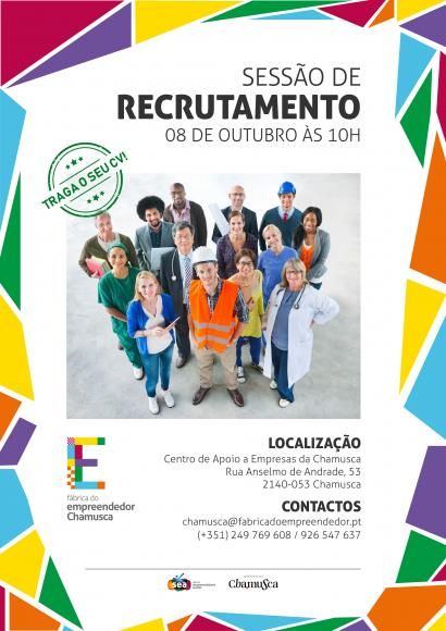 IV Sess&atilde;o de Recrutamento Chamusca- F&aacute;brica do Empreendedor