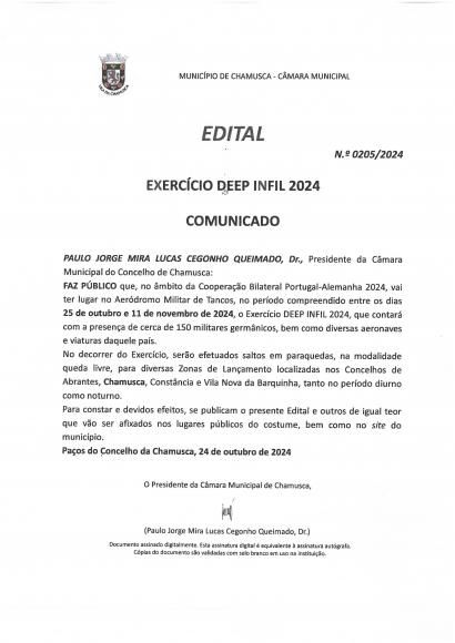 Exerc&iacute;cio DEP INFIL 2024