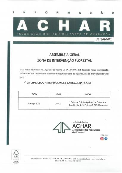 Informa&ccedil;&atilde;o ACHAR n.&ordm; 08/2025