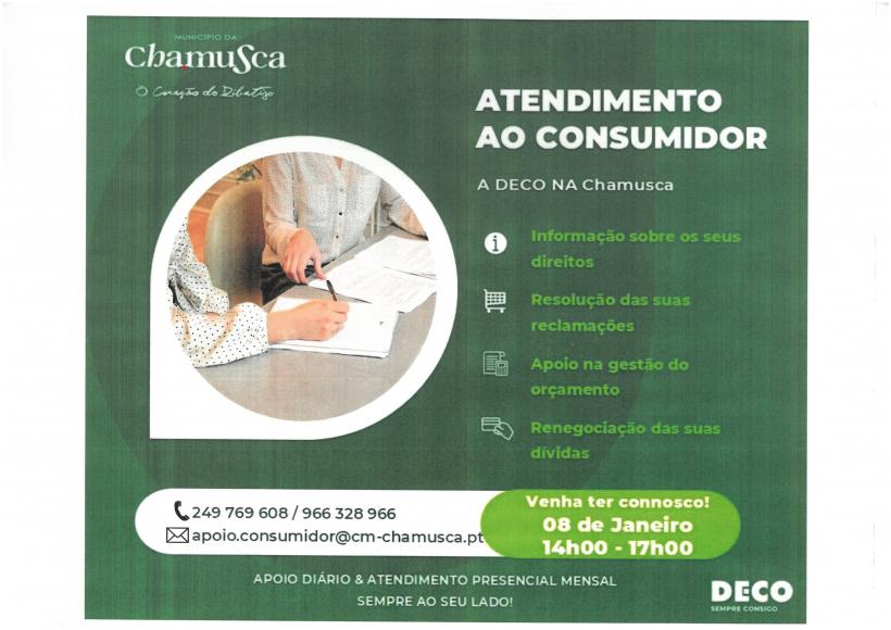 Deco- Atendimento ao Consumidor Chamusca ( 08/01/2026)