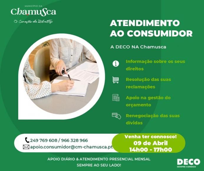 Deco- Atendimento ao Consumidor Chamusca ( 09/04/2026)