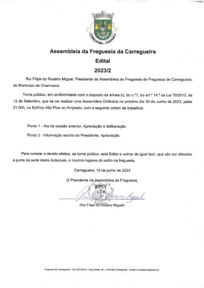 Sess&atilde;o Ordin&aacute;ria 30 de junho