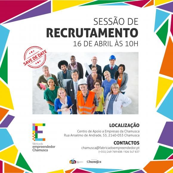 Divulga&ccedil;&atilde;o - III Sess&atilde;o de Recrutamento (no Centro de Apoio a Empresas da Chamusca)
